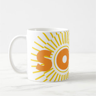 Caneca De Café Solar Power Sun