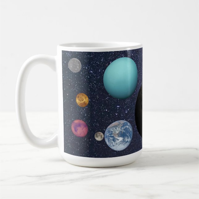 Caneca De Café Solar system planets (Esquerda)
