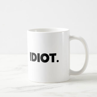 Caneca De Café Soldado adulto ofensivo rude da novidade do idiota