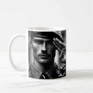 Caneca De Café Soldado francês brilhante