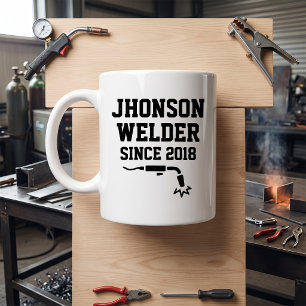 Caneca De Café Soldador Desde 2018 Soldagem Metalúrgico Industria