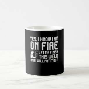 Caneca De Café Soldador na solda do revestimento do fogo eu pôr
