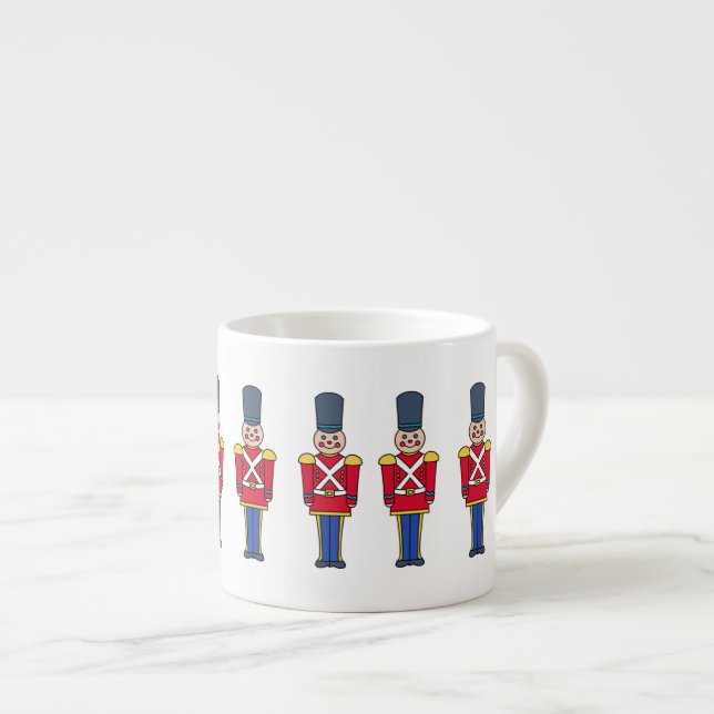 Caneca de Café Soldados de Brinquedo de Natal  (Frente Esquerda)