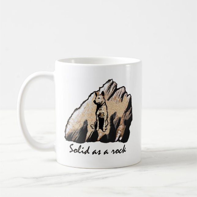 Caneca De Café Sólido como uma rocha! Destro (Esquerda)