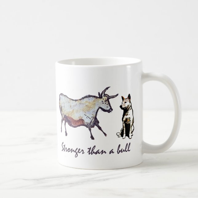Caneca De Café Sólido como uma rocha, mais forte do que uma Bull (Direita)