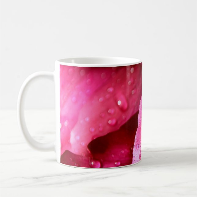 Caneca De Café Solo de macro de folha de flores cai a natureza (Esquerda)