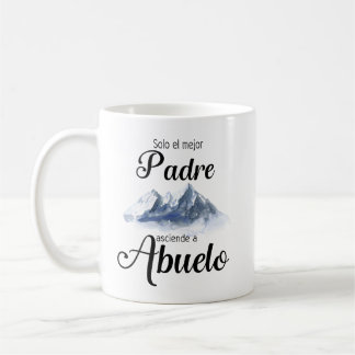 Caneca De Café Solo La Mejor Padre Asciende A Abuelo Mug