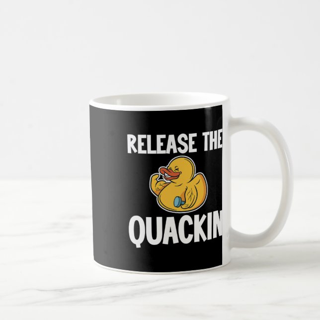 Caneca De Café Solte O Quackin Gym Bodybuilding. (Direita)