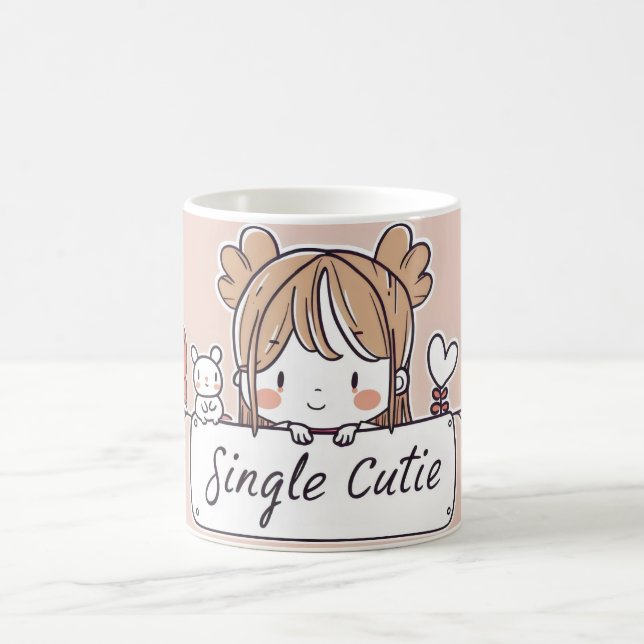 Caneca De Café Solteiro Cutie Anime Kawaii (Centro)