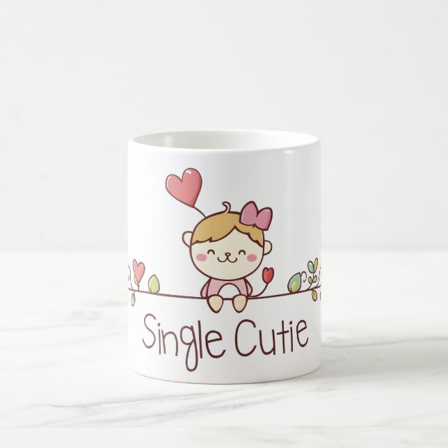 Caneca De Café Solteiro de Cartoon Bonito (Centro)