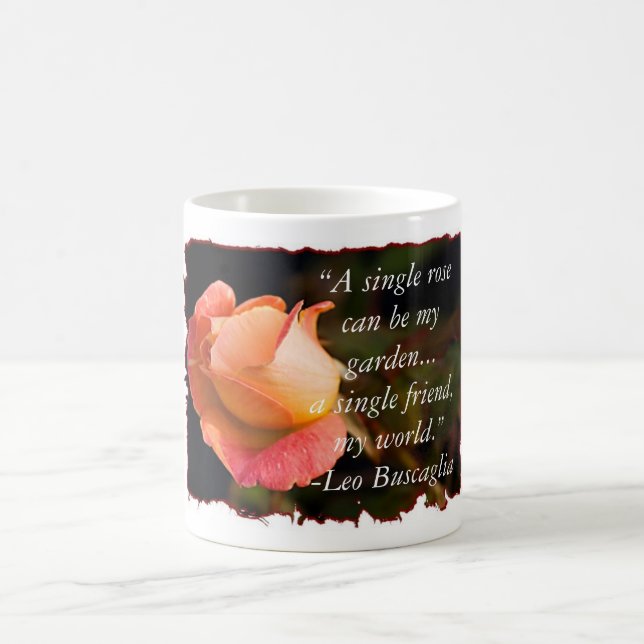 Caneca De Café Solteiro de Pêssego do Rosa com Mug (Centro)