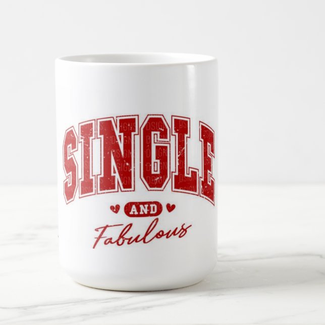 Caneca De Café solteiro e fabulosa antivalentina (Criador carregado)
