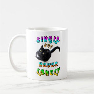 Caneca De Café Solteiro Mas Nunca Solitário