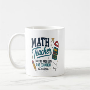 Caneca De Café Solucionador de Problemas de Professor de Matemáti
