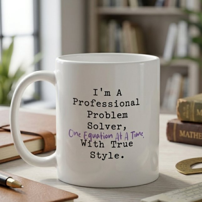 Caneca De Café Solucionador Profissional de Problemas Estilo Uma  (Criador carregado)