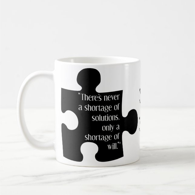 Caneca De Café "Soluções" Coffee Mug (Esquerda)