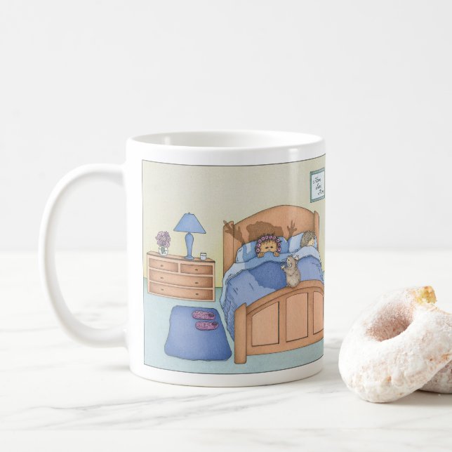 Caneca De Café Sombra do Hamster (Com Donut)