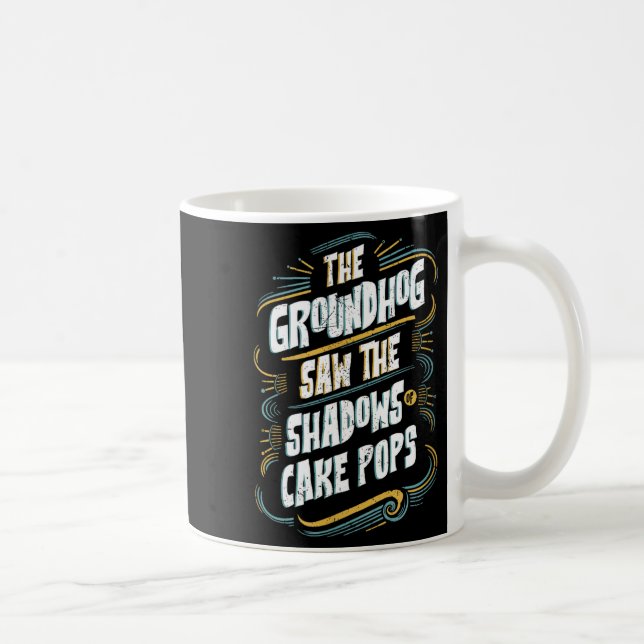 Caneca De Café Sombra engraçada do Groundhog Humor - Sombras de C (Direita)