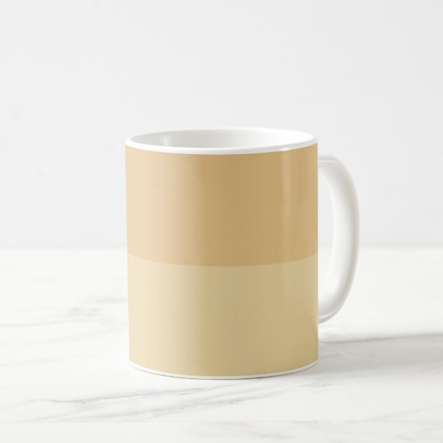Caneca De Café Sombras do padrão bege de camelo (Frente Esquerda)