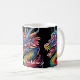 Caneca De Café Sombras Dragões