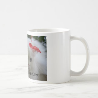 Caneca De Café Sombreie o gatinho branco