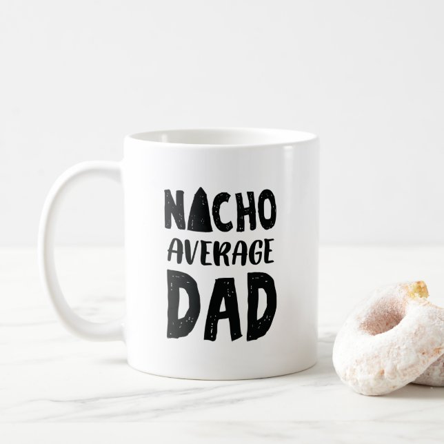 Caneca De Café Sombrero mexicano da família do pai médio do Nacho (Com Donut)