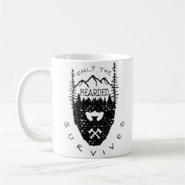 Caneca De Café Somente O Barbudo Sobrevive