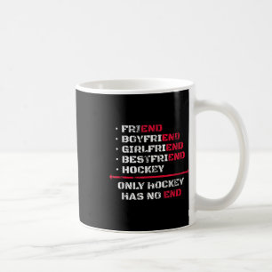 Caneca De Café Somente o hóquei não tem fim Hóquei no gelo Hóquei