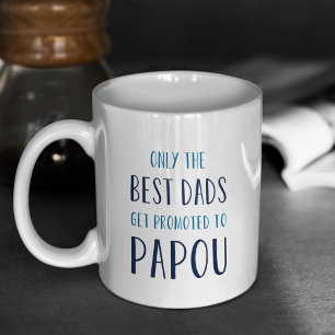 Caneca De Café Somente os melhores pais obtêm promovidos a Papou