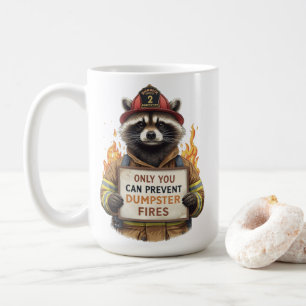 Caneca De Café Somente Você Pode Prevenir Incêndios em Lixeiras
