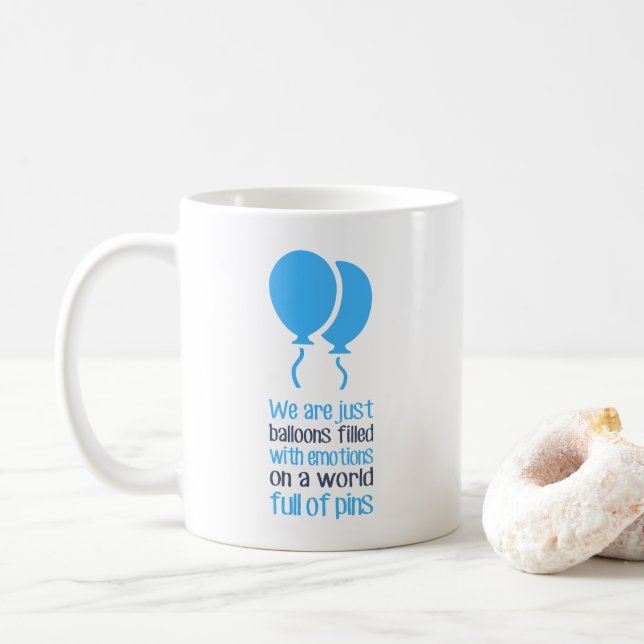 Caneca De Café Somos apenas balões (Com Donut)