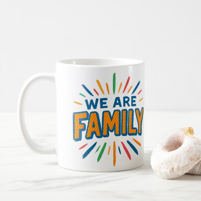 Caneca De Café Somos da Família 1 (Com Donut)