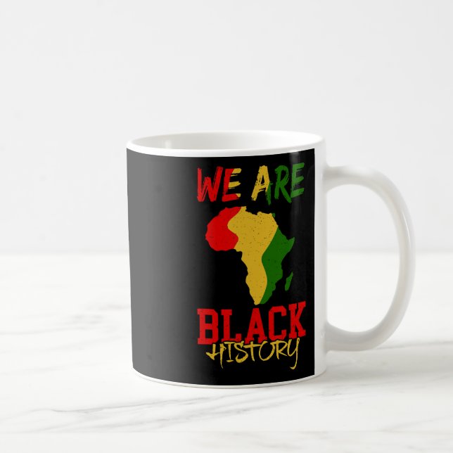 Caneca De Café Somos Mês da História Negra Mapa da África Afro-Am (Direita)