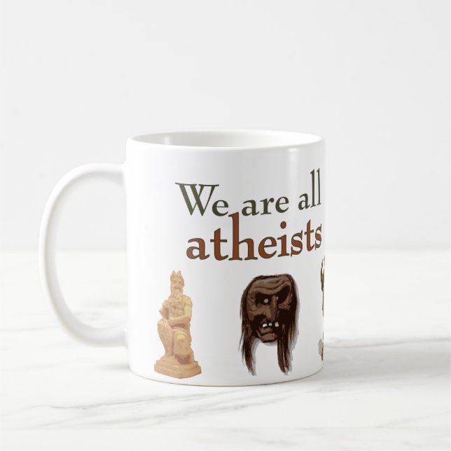 Caneca De Café Somos todos ateus (Esquerda)