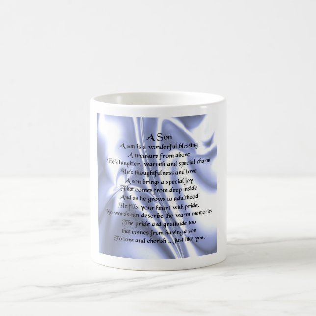 Caneca De Café Son Poem Mug - Design azul (Centro)