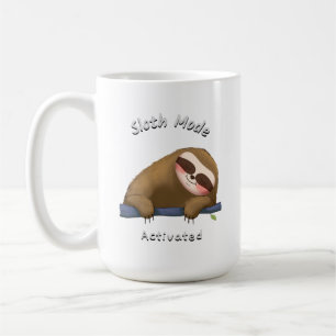 Caneca De Café soneca ativada em modo de preguiça