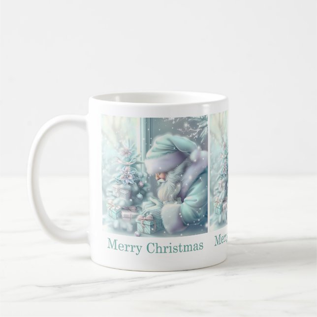 Caneca De Café Sonhadora Papais noeis de Natal Mug (Esquerda)