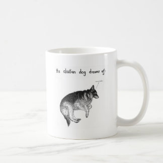 Caneca De Café Sonhando o alsatian