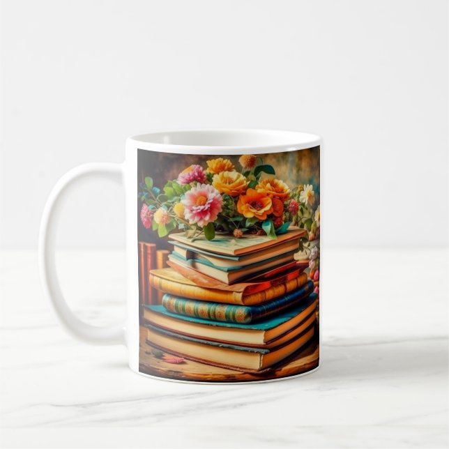 Caneca De Café Sonhe em Palavras | Amante de Livros  (Esquerda)