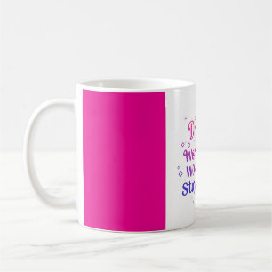 Caneca De Café Sonhe Grande. Duro de trabalho. Fique humilde