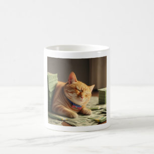 Caneca De Café Sonho Americano = Gato Nap - Gato Engraçado