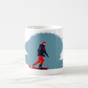 Caneca De Café Sonho com Snowboard - Snowboarder