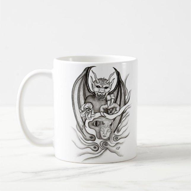 Caneca De Café Sonho da Meia-Noite - Demônios (Esquerda)