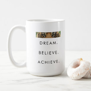 Caneca De Café Sonho De Sucesso Motivacional Acredita Em Consegui