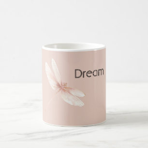 Caneca De Café Sonho do Libélula de Pêssego