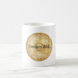 Caneca De Café Sonho Grande Moeda de Ouro