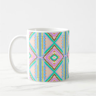 Caneca De Café Sonho Pastel Elétrico Caleidoscópio