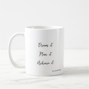 Caneca De Café Sonho, Plano, Alcance I Modern Na moda