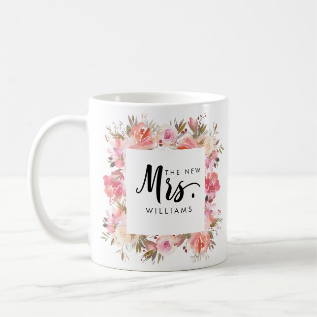Caneca De Café Sonho Rosa | CASAMENTO DA NOVA SENHORA Typografia (Esquerda)
