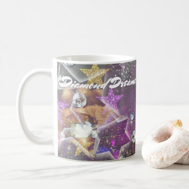 Caneca De Café Sonhos de Diamante (Com Donut)